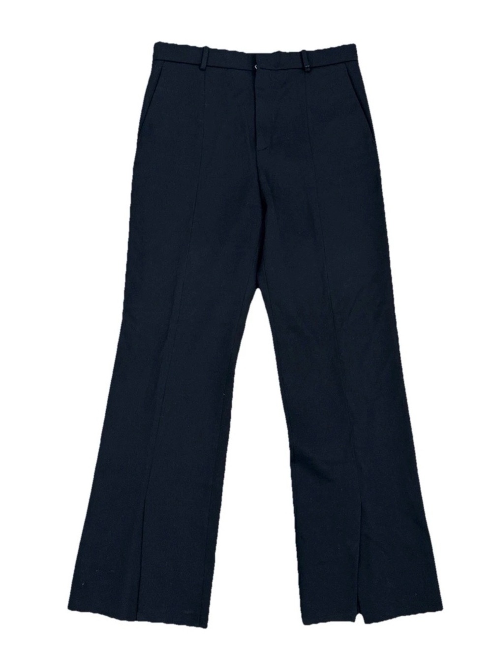 Men’s Louis Vuitton  100% Wool Flat Front Black Pants US44